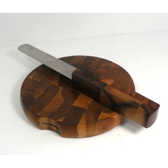 Vintage Dansk International Teak Wood Cheese Cutter With Stainless Steel Blade & - Picture 5 of 11